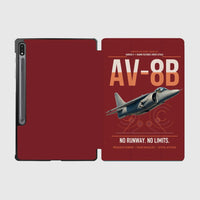 Thumbnail for AV-8B Harrier II design on dark red samsung tablet tablet case