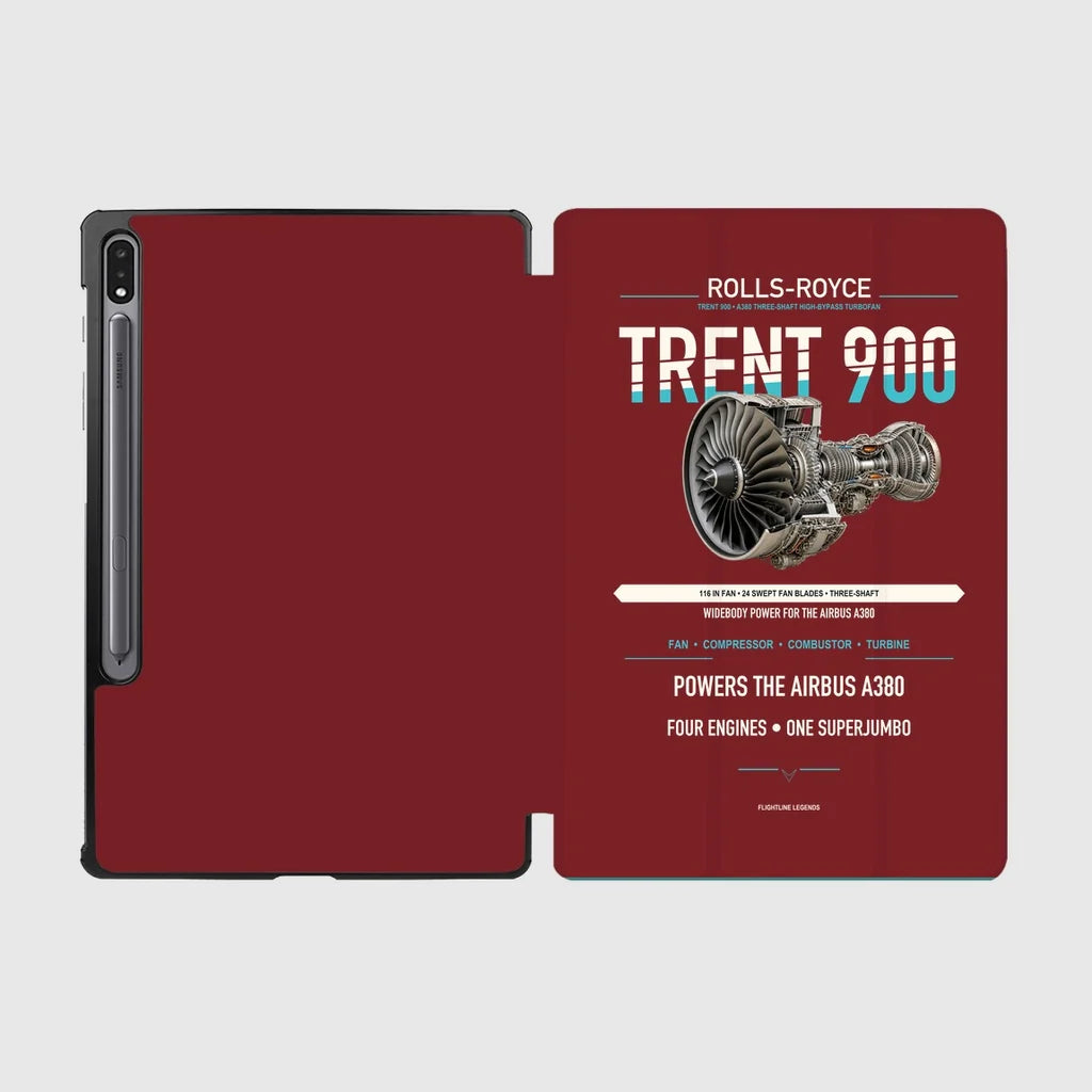 TRENT 900 design on dark red samsung tablet tablet case