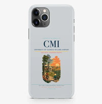 Thumbnail for Champaign/Urbana Airport (CMI) design on light gray iPhone 16 Pro MagSafe case