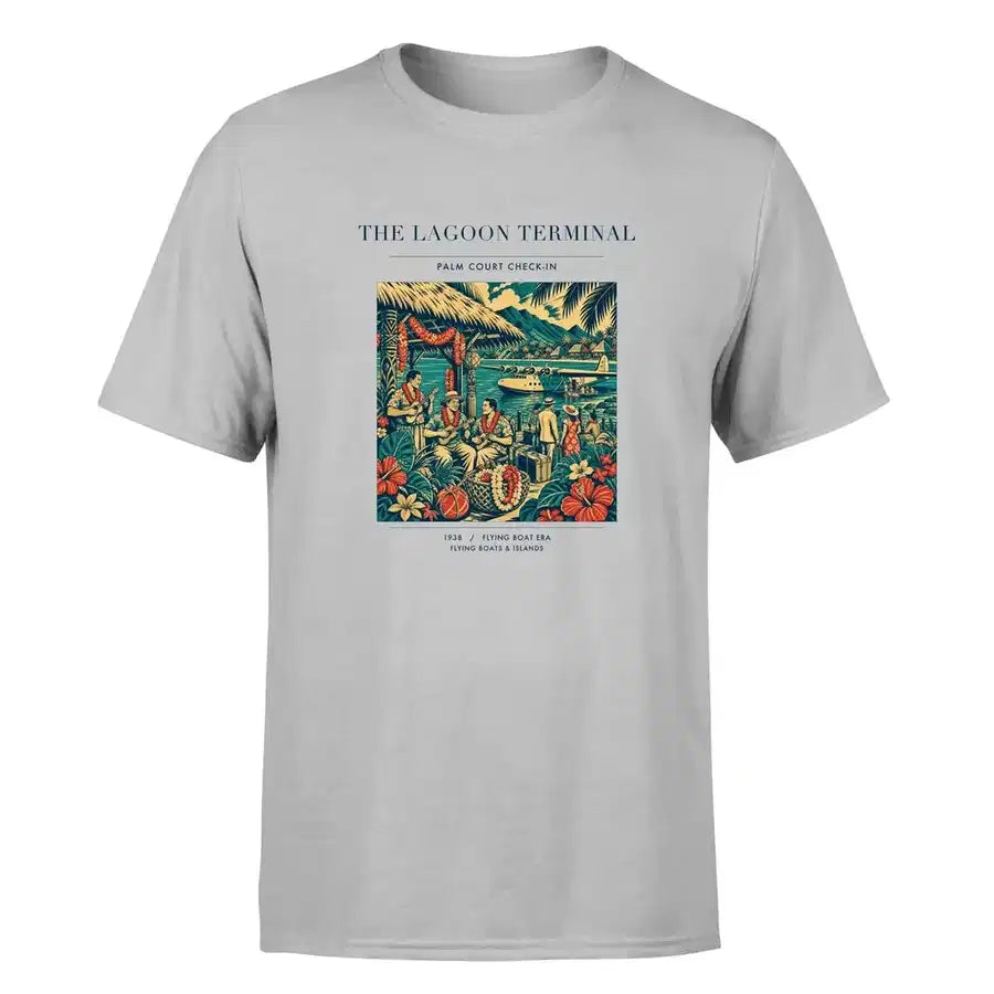 VINTAGE G4057 - The Lagoon Terminal - Premium T-Shirt design on lightgray premium t shirt