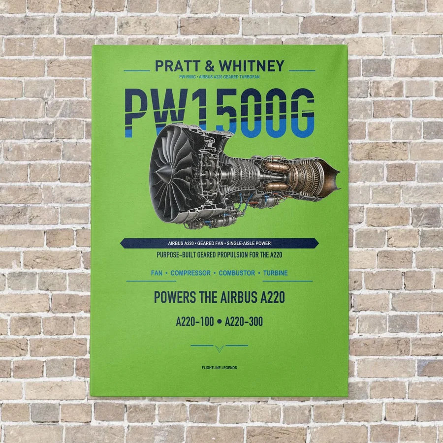 PW1500G vertical canvas print - no frame - light green background