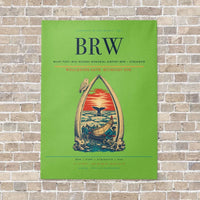 Thumbnail for Wiley Post–Will Rogers Memorial Airport BRW — Utqiagvik vertical canvas print - no frame - light green background