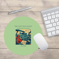 Thumbnail for VINTAGE G4363 - The Cliff Nest Survey - Designed Mouse Pads design on lightgreen round