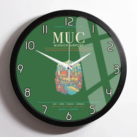 Thumbnail for Munich Airport MUC Wall-Clock Framed - Green