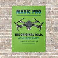 Thumbnail for DJI Mavic Pro vertical canvas print - no frame - light green background