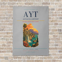 Thumbnail for Antalya Airport AYT - Canvas No Frame - Light Gray