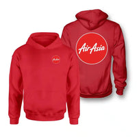 Thumbnail for AirAsia logo on red double side hoodie