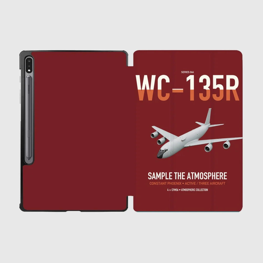WC-135R Constant Phoenix design on dark red samsung tablet tablet case
