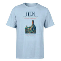 Thumbnail for Helena Regional Airport (HLN) T-Shirt single-side front print in Light Blue | helena-regional-airport-hln-double-side-t-shirt