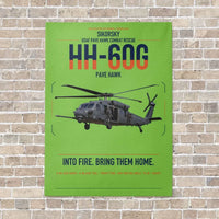 Thumbnail for Sikorsky HH-60G Pave Hawk vertical canvas print - no frame - light green background