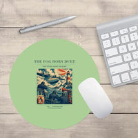 Thumbnail for VINTAGE G4437 - The Fog Horn Duet - Designed Mouse Pads design on lightgreen round
