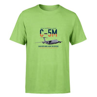 Thumbnail for C-5M Super Galaxy design on light green double-side t-shirt, single-side print