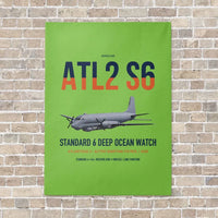 Thumbnail for Atlantique 2 Standard 6 vertical canvas print - no frame - light green background