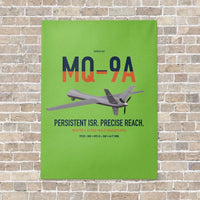 Thumbnail for MQ-9A Reaper vertical canvas print - no frame - light green background
