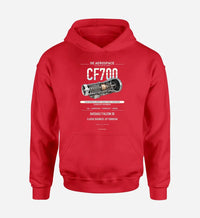 Thumbnail for CF700 design on red hoodie single side