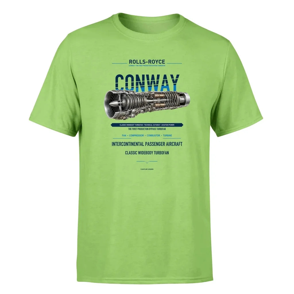 CONWAY design on light green single side