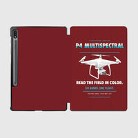 Thumbnail for DJI P4 Multispectral design on dark red samsung tablet tablet case