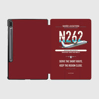 Thumbnail for Nord 262A design on dark red samsung tablet tablet case