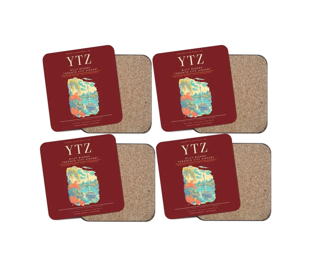 Billy Bishop Toronto City Airport YTZ - Dark Red