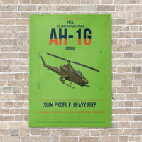 Thumbnail for Bell AH-1G Cobra vertical canvas print - no frame - light green background