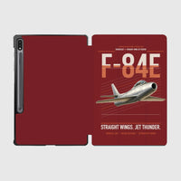 Thumbnail for F-84E Thunderjet design on dark red samsung tablet tablet case