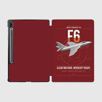 Thumbnail for Hawker Hunter F6 design on dark red samsung tablet tablet case