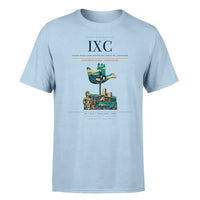 Thumbnail for Shaheed Bhagat Singh International Airport (IXC) T-Shirt single-side front print in Light Blue | shaheed-bhagat-singh-international-airport-ixc-double-side-t-shirt