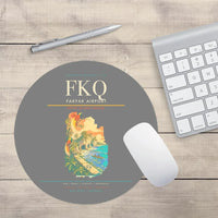 Thumbnail for Fakfak Airport (FKQ) design on gray round mouse pad