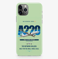 Thumbnail for Airbus A220-300 Case ProMax design on light green iphone case promax