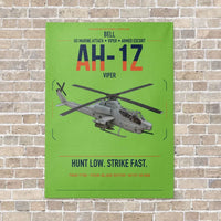Thumbnail for Bell AH-1Z Viper vertical canvas print - no frame - light green background