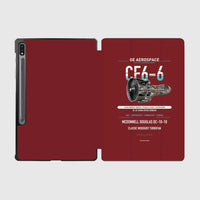Thumbnail for CF6-6 design on dark red samsung tablet tablet case