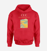 Thumbnail for Camilo Daza International Airport (CUC) design on red hoodie single-side print