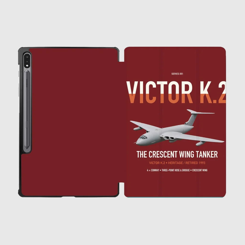 Handley Page Victor K.2 design on dark red samsung tablet tablet case