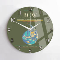 Thumbnail for Baghdad International Airport BGW Wall-Clock No-Frame - Green Army