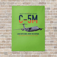 Thumbnail for C-5M Super Galaxy vertical canvas print - no frame - light green background