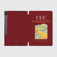 Thumbnail for Camilo Daza International Airport (CUC) design on dark red samsung tablet tablet case