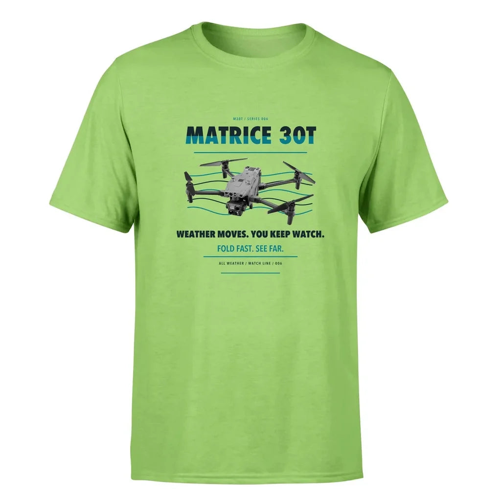 DJI Matrice 30T design on light green single side