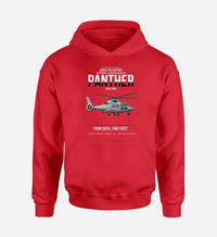 Thumbnail for Airbus Helicopters AS565 MBe Panther design on red double-side hoodie, single-side print
