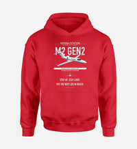 Thumbnail for Cessna Citation M2 Gen2 design on red double-side hoodie, single-side print