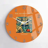 Thumbnail for VINTAGE G4183 - The Mooring Buoy - Designed Wall Clocks design on orange no-frame
