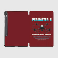 Thumbnail for Skyfront Perimeter 8 design on dark red samsung tablet tablet case