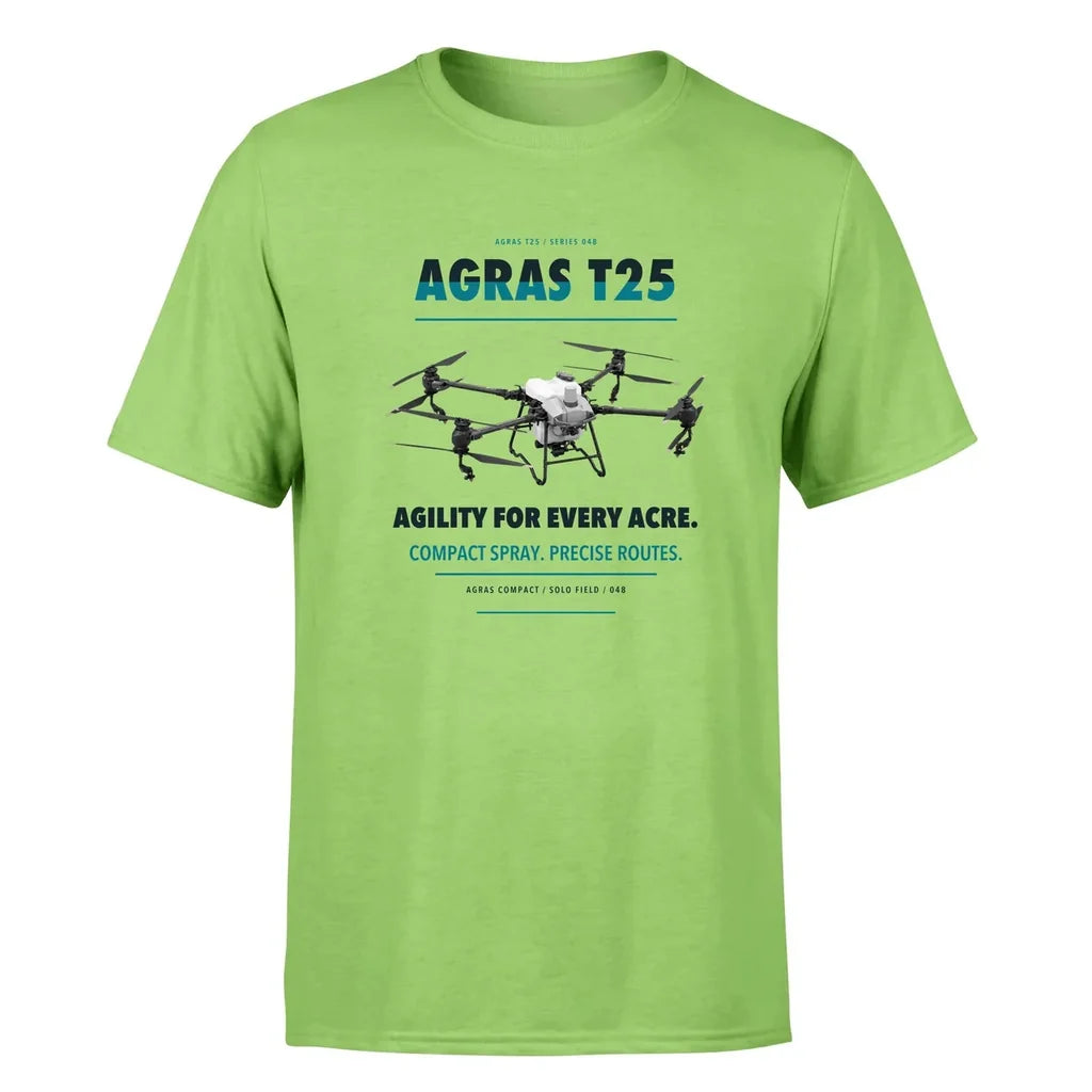 DJI Agras T25 design on light green single side
