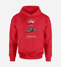 Thumbnail for HAL LCH Prachand design on red double-side hoodie, single-side print