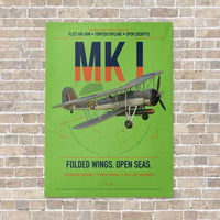 Thumbnail for Fairey Swordfish Mk I vertical canvas print - no frame - light green background