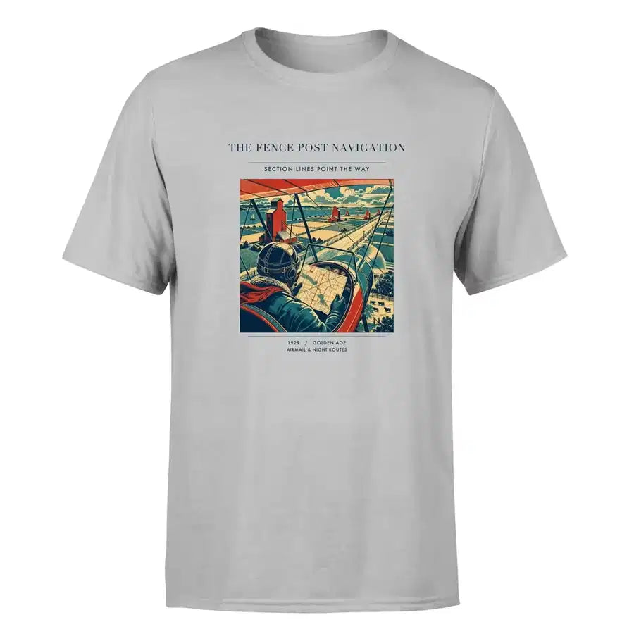 VINTAGE G4390 - The Fence Post Navigation - Premium T-Shirt design on lightgray premium t shirt