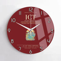 Thumbnail for Wichita Dwight D. Eisenhower National Airport ICT Wall-Clock No-Frame - Dark Red