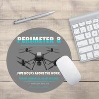 Thumbnail for Skyfront Perimeter 8 design on gray round mouse pad