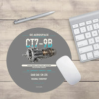 Thumbnail for CT7-9B design on gray round mouse pad
