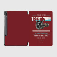 Thumbnail for TRENT 7000 design on dark red samsung tablet tablet case