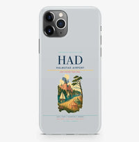 Thumbnail for Halmstad Airport (HAD) design on light gray iPhone 16 Pro MagSafe case